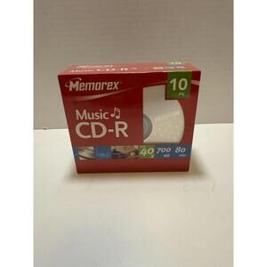 Memorex Music CDR 10 Pack 700MB 80min- Brand New